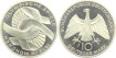 ALEMANIA FEDERAL - K-131 - 10 MARCOS 1972J , SC  plata