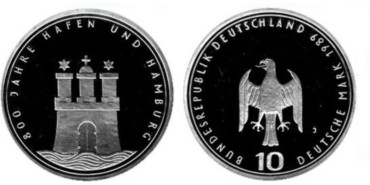 ALEMANIA FEDERAL - K-171, 10 MARCOS 1989J, PROOF