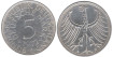 FEDERAL GERMANY - K-112 - 5 MARK 1972, MBC+ silver