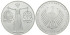 ALEMANIA FEDERAL - K-199, 10 MARCOS 2000 A, SC plata