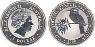AUSTRALIA - K-611/15 - 1 ONZA - KOOKABURRA- 2000 - PROOF