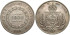 BRASIL - K-465.- 1000 Reis 1860 sobre 50. EBC+  plata