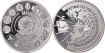 BRAZIL - K-621.- 500 Cruzeiros 1991. Proof - silver