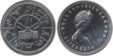 CANADA - K-0121- 1 DOLAR 1978,  SC. plata