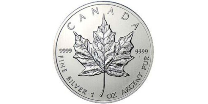 CANADA - K-0187- 5 DOLAR, 1 ONZA 1996,  SC. plata