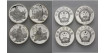 CHINA - REPUBLICA  K-141, 142, 143, 144 - 5 YUAN 1986 , proof  plata