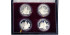 CHINA - REPUBLICA  K-141, 142, 143, 144 - 5 YUAN 1986 , proof  plata