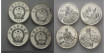CHINA - REPUBLICA  K-310, 311, 312, 313 - 5 YUAN 1990  , proof  plata