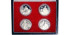 CHINA - REPUBLICA  K-310, 311, 312, 313 - 5 YUAN 1990  , proof  plata