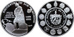CUBA - K-337, 10 PESOS 1991 proof silver