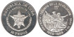 CUBA - K-162, 10 PESOS 1989  Proof plata