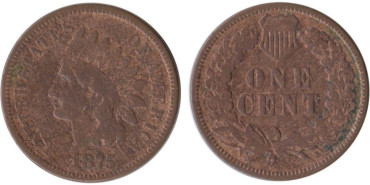 ESTADOS UNIDOS - K-090a - 1 CENTAVO 1875 , MBC