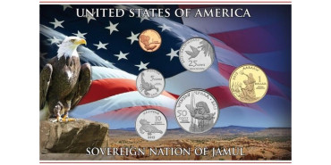 ESTADOS UNIDOS - K-S003 - SET MONEDAS TRIBU INDIA "JAMUL"
