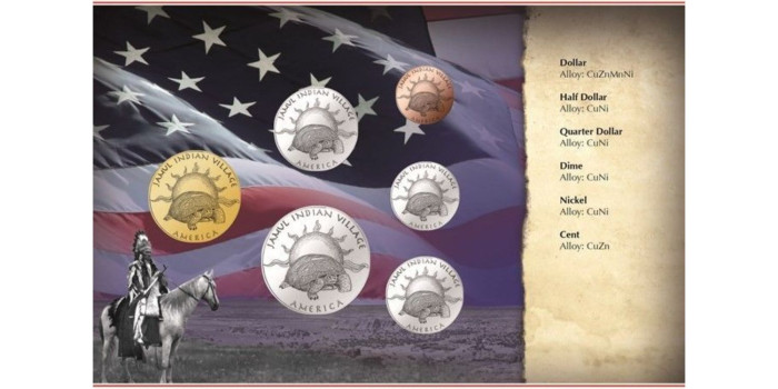 ESTADOS UNIDOS - K-S003 - SET MONEDAS TRIBU INDIA "JAMUL"