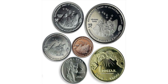 ESTADOS UNIDOS - K-S001 - SET MONEDAS TRIBU INDIA "KUMEYAAY"