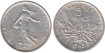 FRANCE - K-0926 - 5 FRANCES 1963 , EBC silver