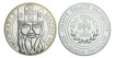 FRANCIA - K-0989 - 100 FRANCOS, 15 ECU 1990 , SC  plata