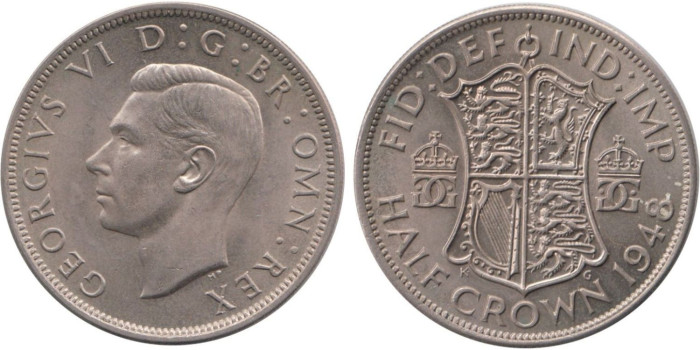 GRAN BRETAÑA - K-0866 - 1/2 CROW 1948 , SC