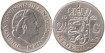 DUTCH - K-185 - 2 1/2 GULDEN 1962 , EBC+ silver