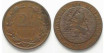 HOLANDA - K-108, 2 1/2 Centavos  1883, MBC-