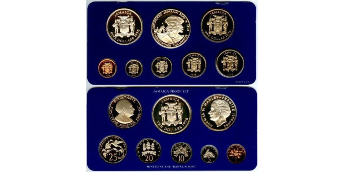 JAMAICA - K-PS12   SET OFICIAL PROOF 1975