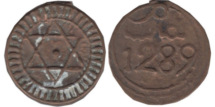 MARRUECOS - K-000 - 4 FALUS 1289 , MBC+