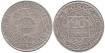 MARRUECOS - K-039 - 20 FRANCOS 1347, MBC  plata