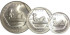 MEXICO - K-572-73-74  - 1,2 y 5  N. pesos 1994 , SC plata