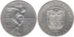 PANAMA - K-028 - 5 BALBOAS 1970 , SC-  plata