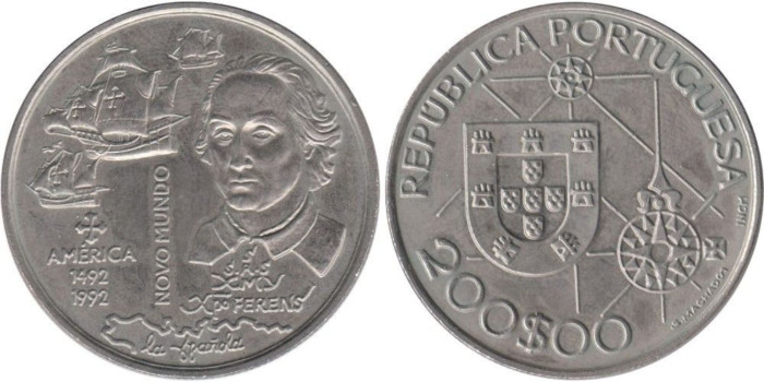 PORTUGAL - K-660 - 200 ESCUDOS 1992 ,SC