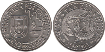 PORTUGAL - K-665 - 200 ESCUDOS 1993 ,SC