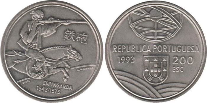 PORTUGAL - K-666 - 200 ESCUDOS 1993 ,SC