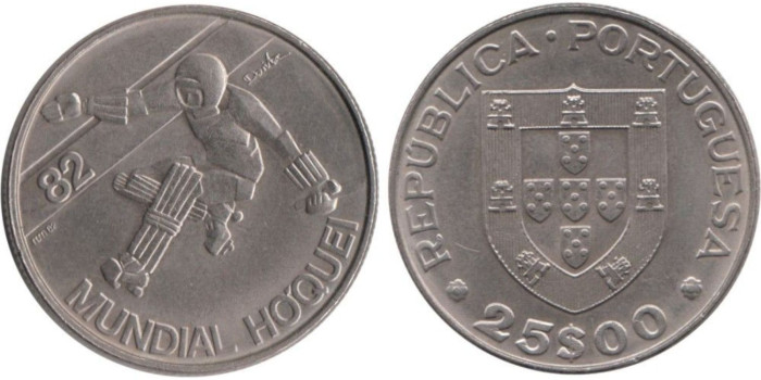 PORTUGAL - K-616 - 25 ESCUDOS 1982 ,SC