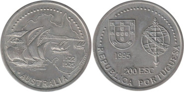 PORTUGAL - K-684 - 200 ESCUDOS 1995 ,SC