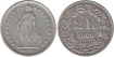 SUIZA - K-021 - 2 FRANCOS 1906 , BC  plata