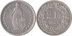 SWITZERLAND - K-021 - 2 FRANCS 1920 , MBC silver