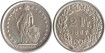 SUIZA - K-021 - 2 FRANCOS 1967 , SC  plata