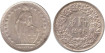 SUIZA - K-023 - 1/2 FRANCO 1946 , SC  plata