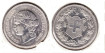 SWITZERLAND - K-034 - 5 FRANCs 1890, EBC+ silver