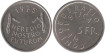 SWITZERLAND - K-053 - 5 FRANCS 1975 , SC
