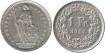 SUIZA - K-024 - 1 FRANCO 1944 , EBC plata