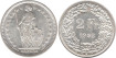 SWITZERLAND - K-021 - 2 FRANK 1953 , SC silver