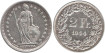 SUIZA - K-021 - 2 FRANCOS 1944 , MBC  plata