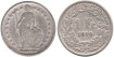 SWITZERLAND - K-024 - 1 FRANCO 1910 , MBC silver
