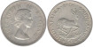 SURAFRICA - K-052 - 5 SHILLING 1956 , EBC+  plata