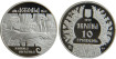 UKRANIA - K-0086 - 10 HRYVEN 1999, PROOF plata