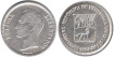 VENEZUELA - K-036 - 50 CENTIMOS 1954 , MBC  plata
