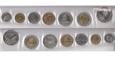 KEELING COCOS - 5,10,20,50,Ctm. 1,2 5, Dolares 2004