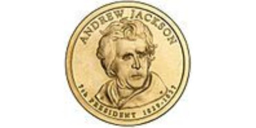 ESTADOS UNIDOS - K-428 - 1 DÓLAR 2008  Nº7- ANDREW JACRSON- SC