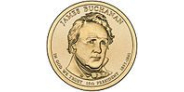 ESTADOS UNIDOS - K-477 -1 DOLAR 2010  Nº15 JAMES BUCHANAN. SC